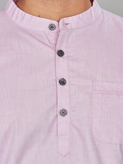 Cotton Short Kurta for Men - Purple | SKSRPLPUR3