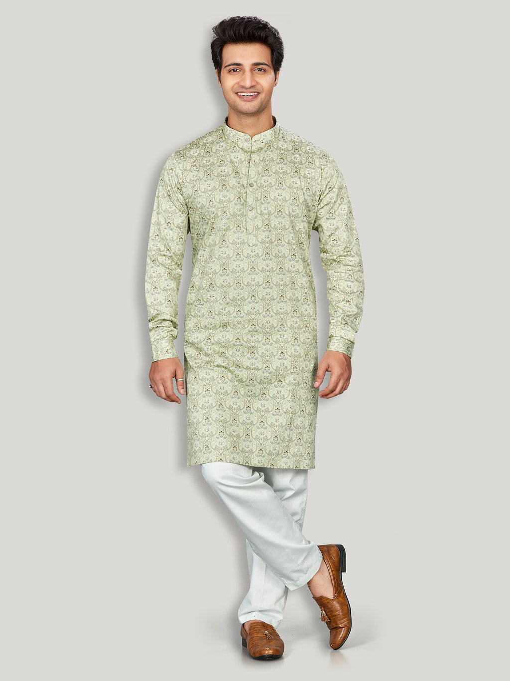 Cotton Kurta for Men - Multicolor | KPAVCUPOL3