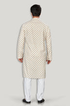 Linen Kurta for Men - Beige | KPMKTPGOSQ