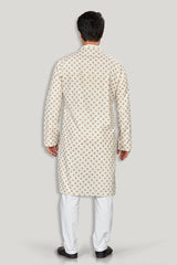 Linen Kurta for Men - Beige | KPMKTPGOSQ