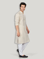 Linen Kurta for Men - Beige | KPMKTPGOSQ