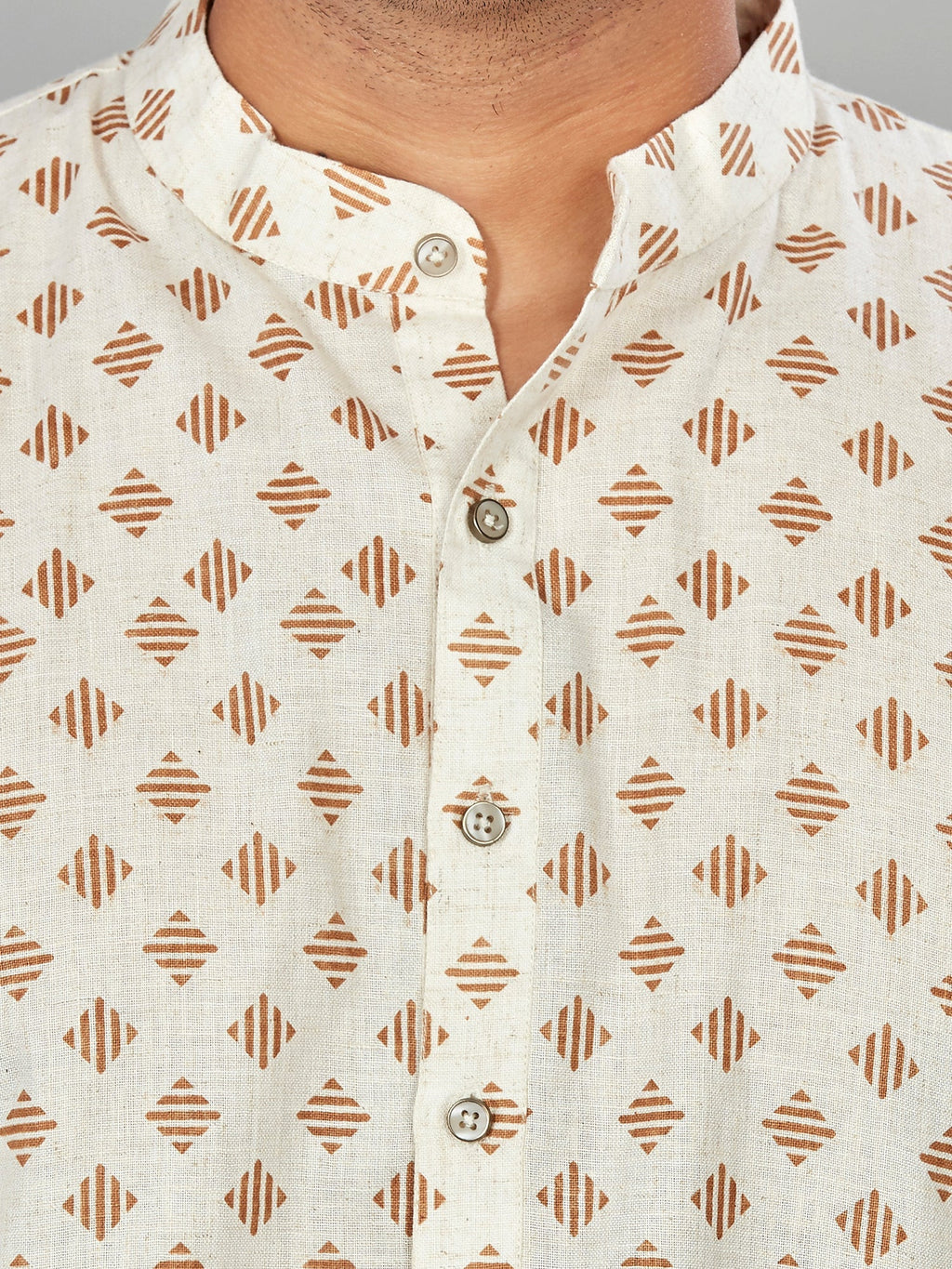 Linen Kurta for Men - Beige | KPMKTPGOSQ