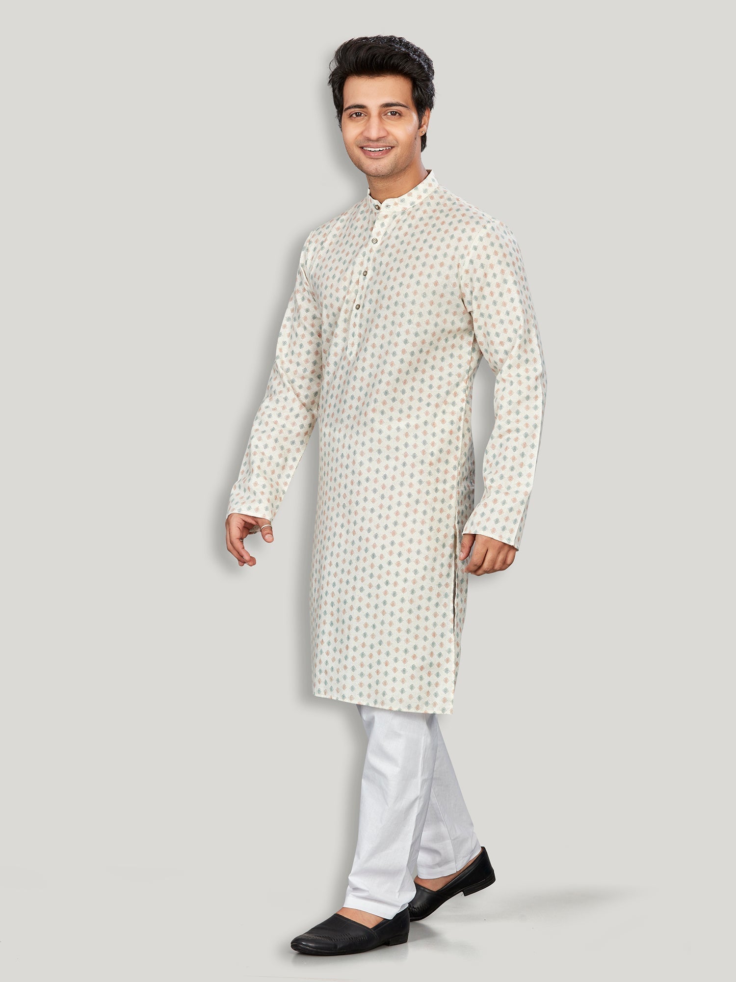 Linen Kurta for Men - Beige | KPMKTPGROR