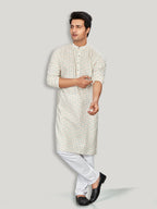 Linen Kurta for Men - Beige | KPMKTPGROR