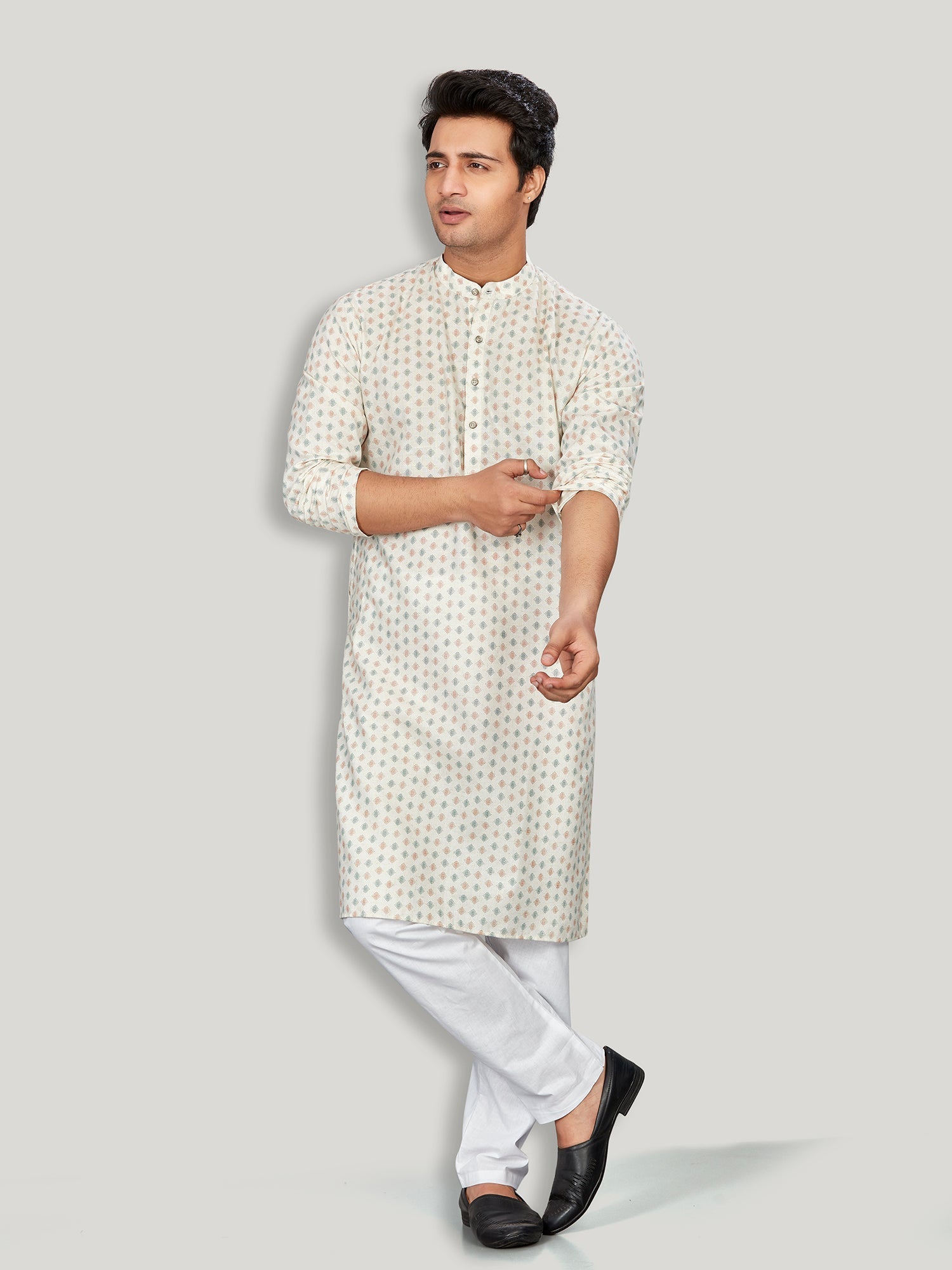 Linen Kurta for Men - Beige | KPMKTPGROR