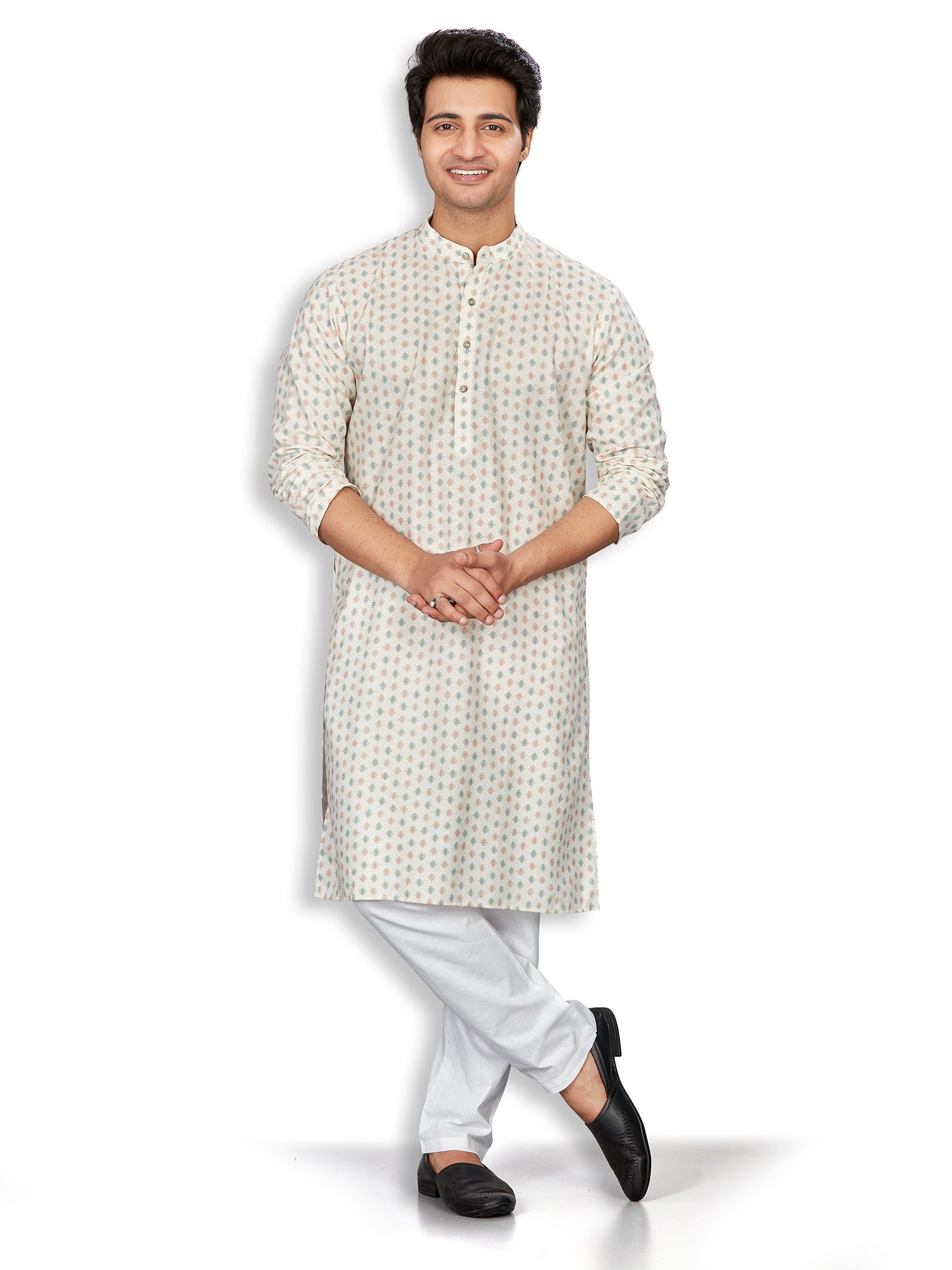 Linen Kurta for Men - Beige | KPMKTPGROR
