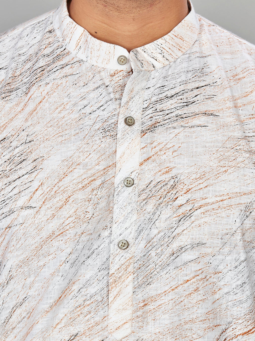 Linen Kurta for Men - White | KPMKBPOR38