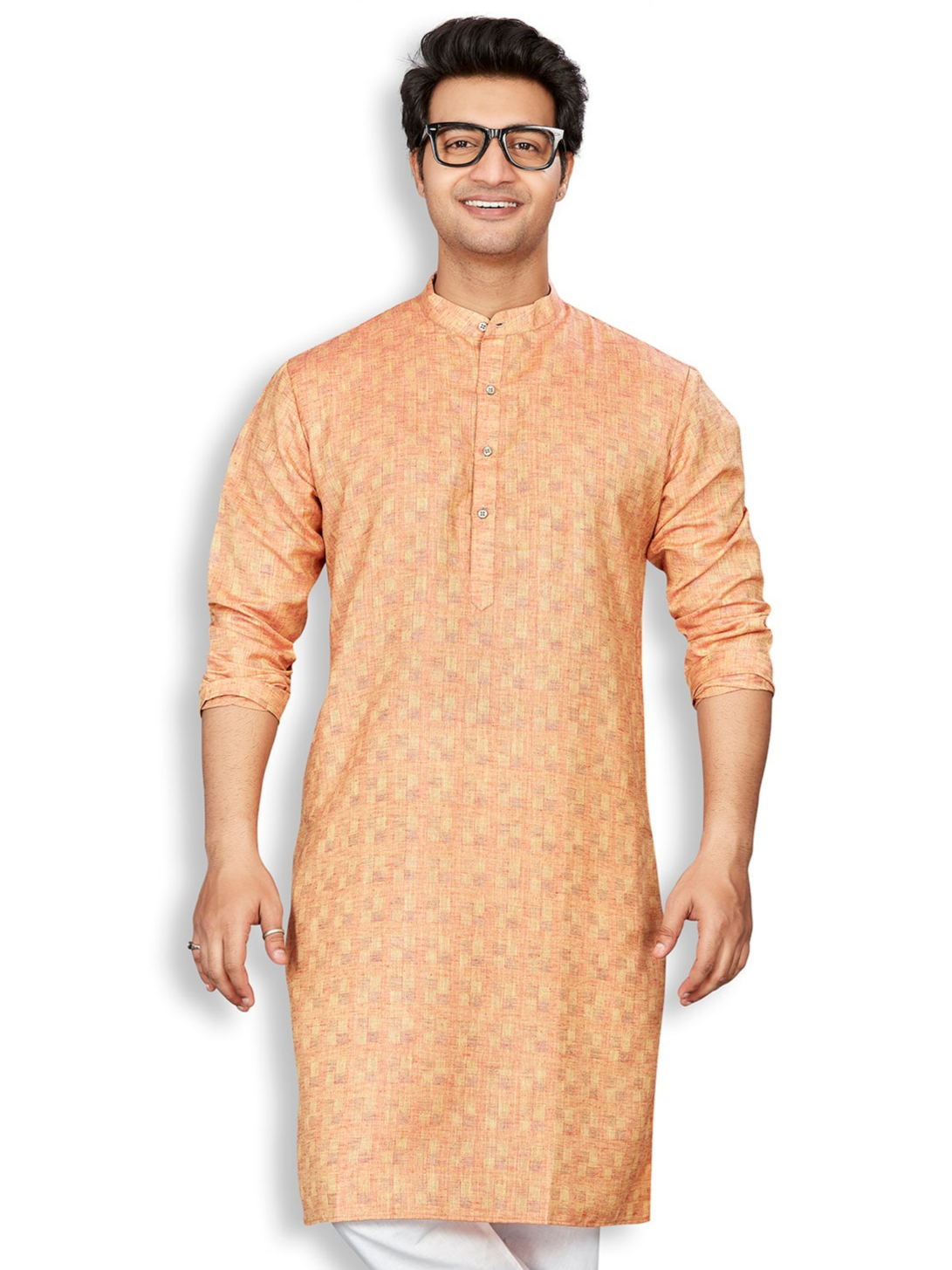 Cotton Kurta for Men - Red | KPSRJQMAR3