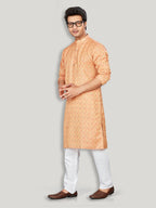 Cotton Kurta for Men - Red | KPSRJQMAR3