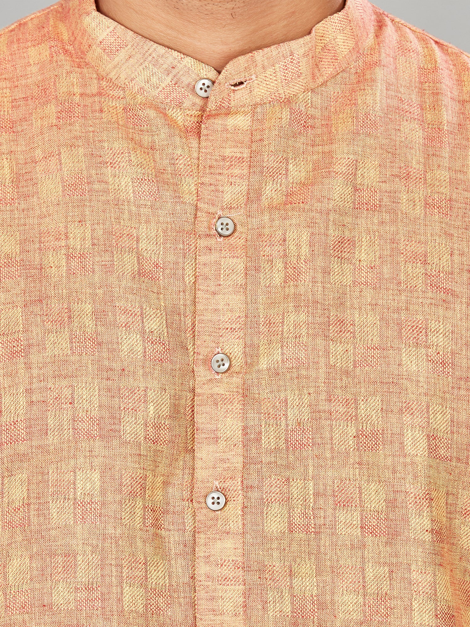 Cotton Kurta for Men - Red | KPSRJQMAR3