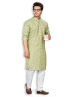 Cotton Kurta for Men - Green | KPSRJQGRN3