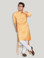 Cotton Kurta for Men - Orange | KPSRJQOR38