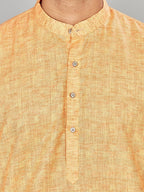 Cotton Kurta for Men - Orange | KPSRJQOR38