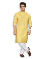 Cotton Kurta for Men - Yellow | KPSRJQYL38