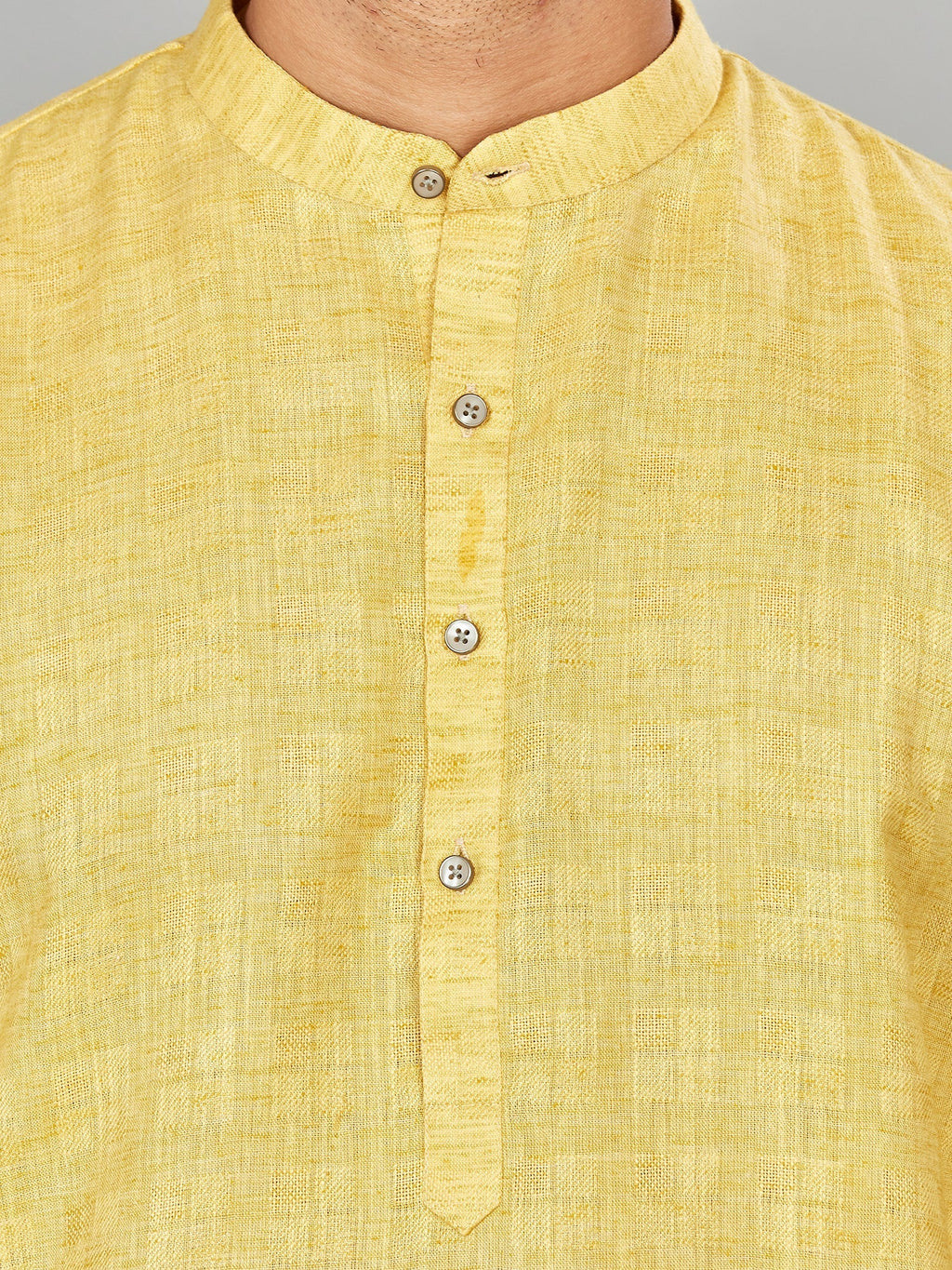 Cotton Kurta for Men - Yellow | KPSRJQYL38