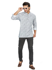 Cotton Short Kurta for Men - Multicolor | SKAVSPBWH3