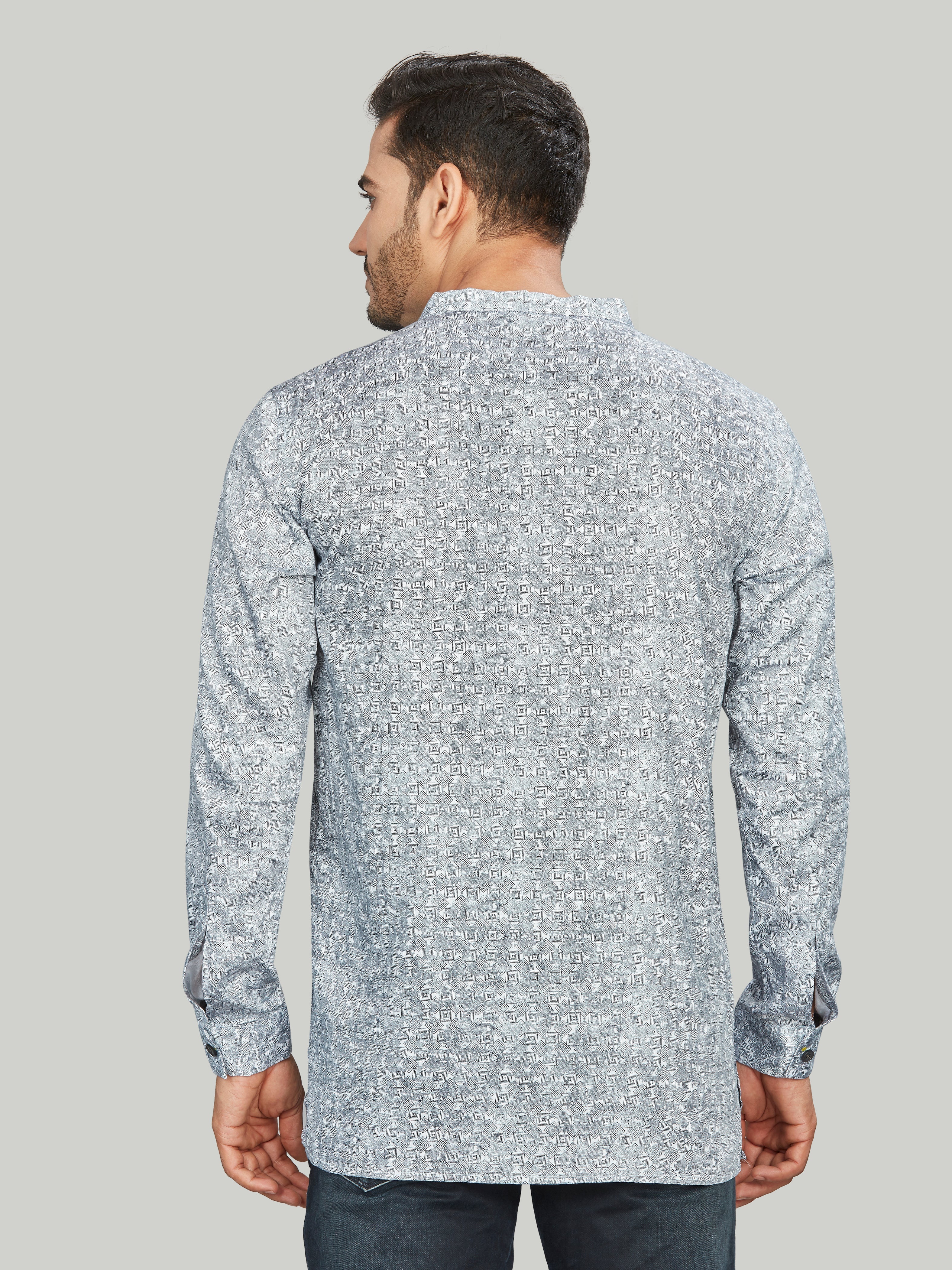 Cotton Short Kurta for Men - Multicolor | SKAVSPSWH3