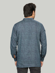 Cotton Short Kurta for Men - Multicolor | SKAVSPSBLU