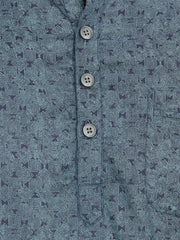 Cotton Short Kurta for Men - Multicolor | SKAVSPSBLU