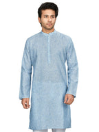 Cotton Kurta for Men - Blue | KPUCLIBY38