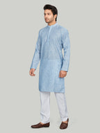 Cotton Kurta for Men - Blue | KPUCLIBY38