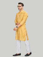 Cotton Kurta for Men - Yellow | KPREZRYL38