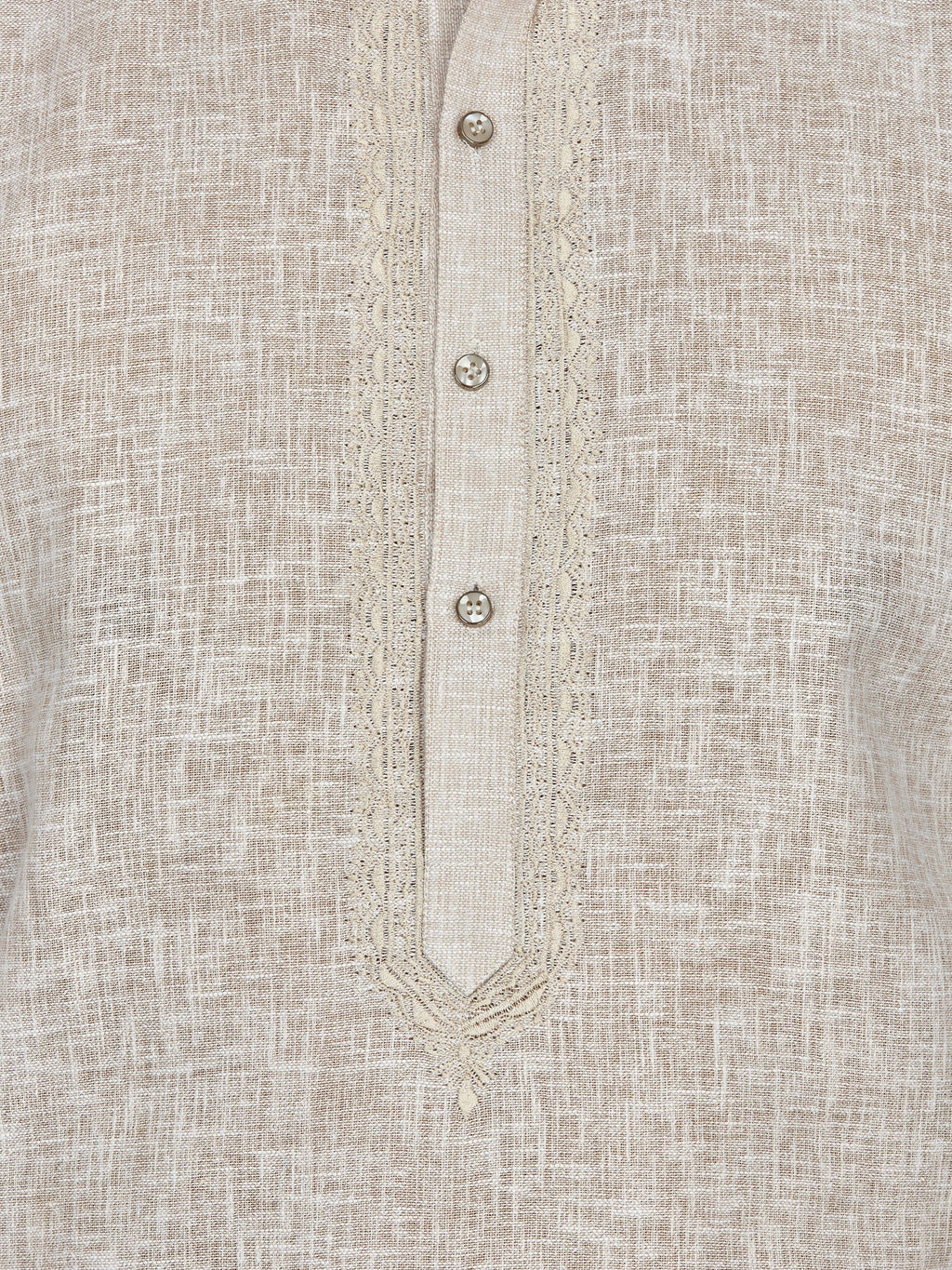 Linen Kurta for Men - Beige | KPLMPEMBE3