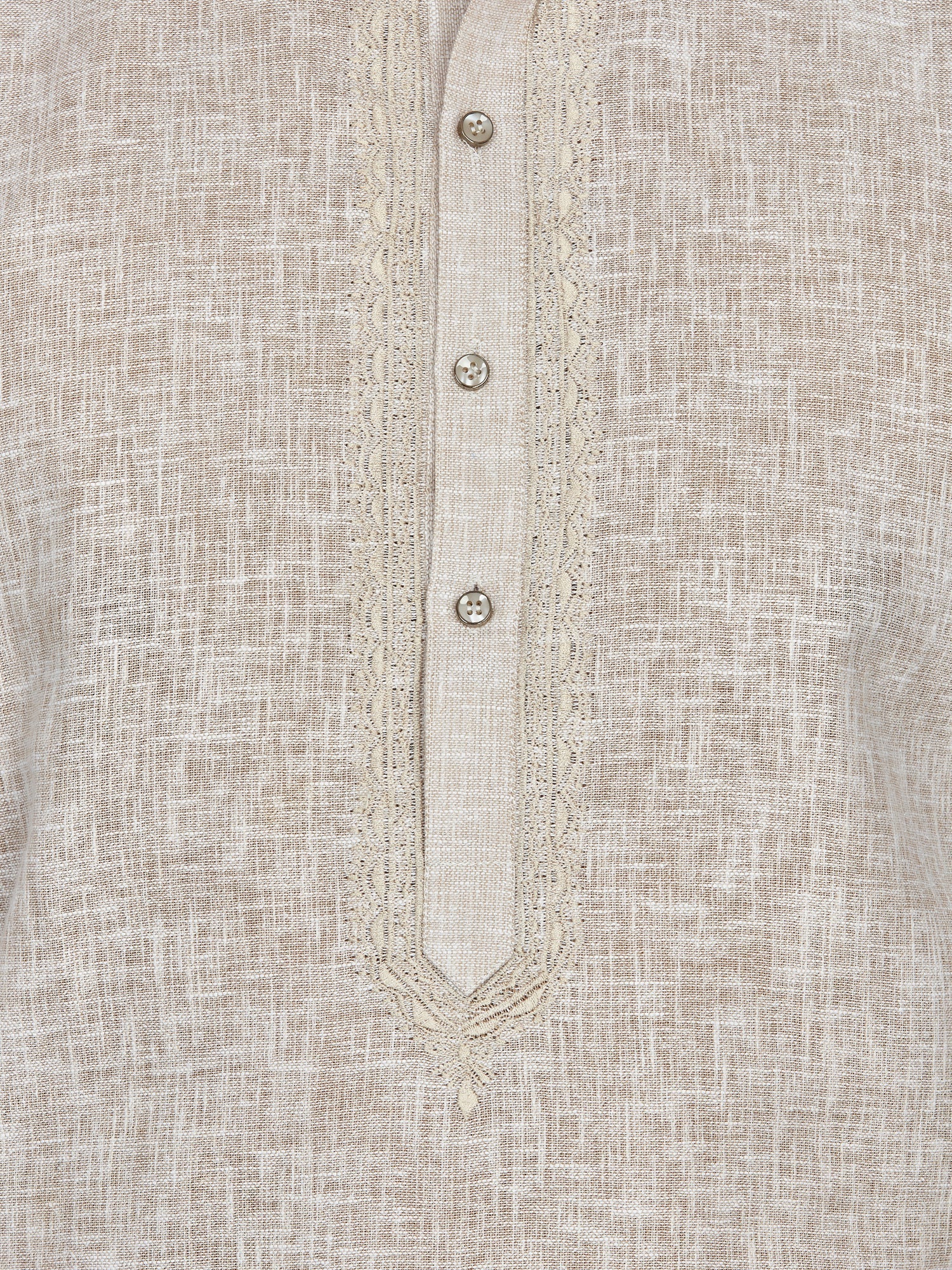 Linen Kurta for Men - Beige | KPLMPEMBE3