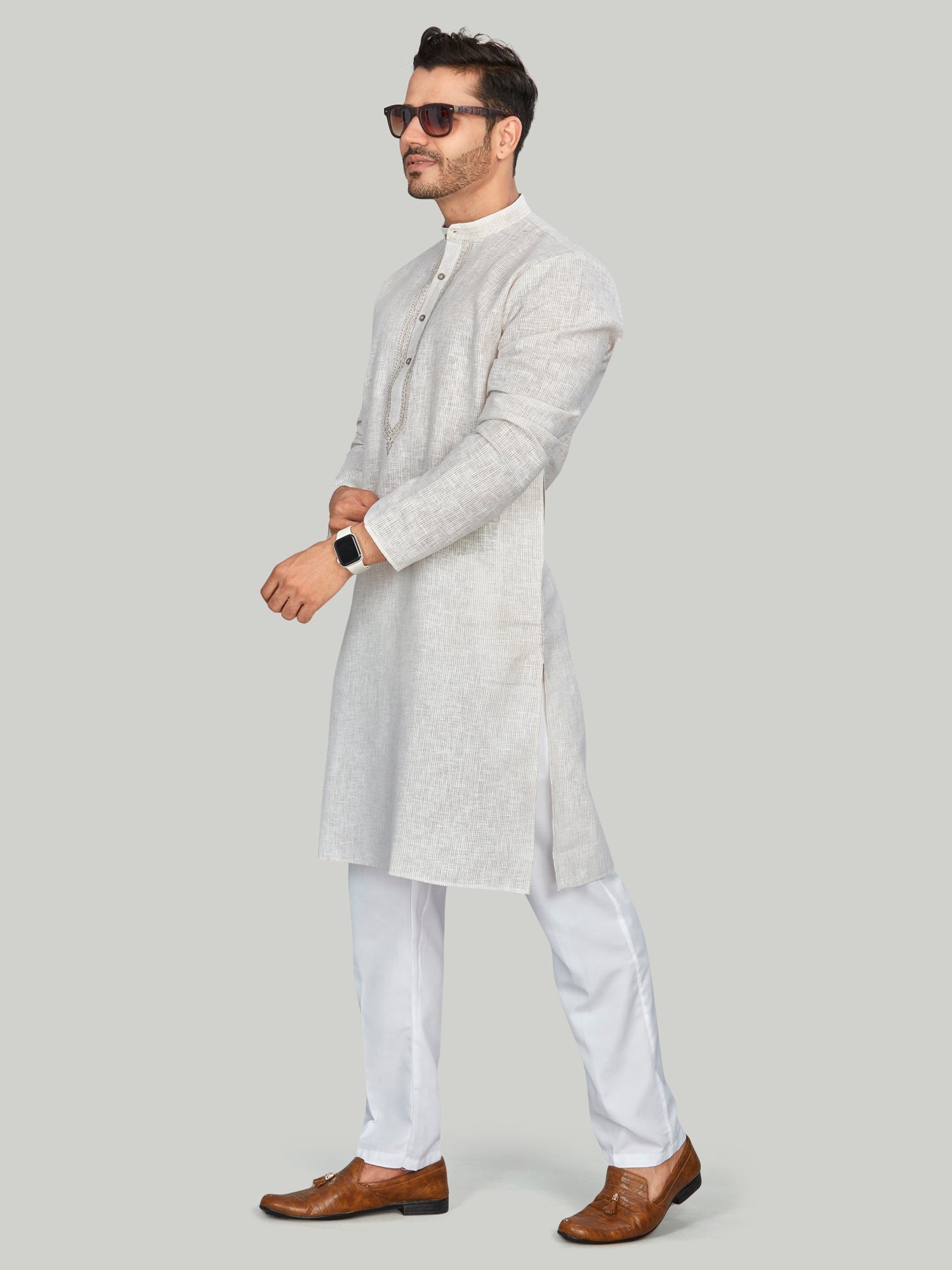 Linen Kurta for Men - Multicolor | KPLMSTEMBE