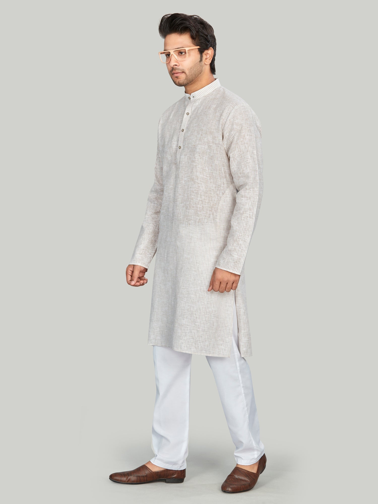 Linen Kurta for Men - Multicolor | KPLMLIBE38