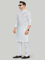 Cotton Kurta for Men - White | KPSSPTWBR3