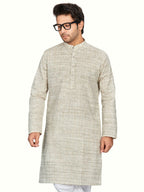 Cotton Kurta for Men - Beige | KPNVSCOL38