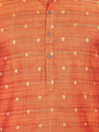 Cotton Kurta for Men - Orange | KPNVBUOR38