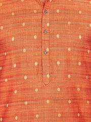 Cotton Kurta for Men - Orange | KPNVBUOR38