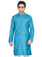 Cotton Kurta for Men - Blue | KPNVBUBLU3