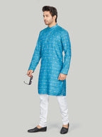Cotton Kurta for Men - Blue | KPNVBUBLU3