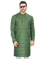 Cotton Kurta for Men - Green | KPNVBUGRN3