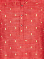 Cotton Kurta for Men - Red | KPNVBUMAR3