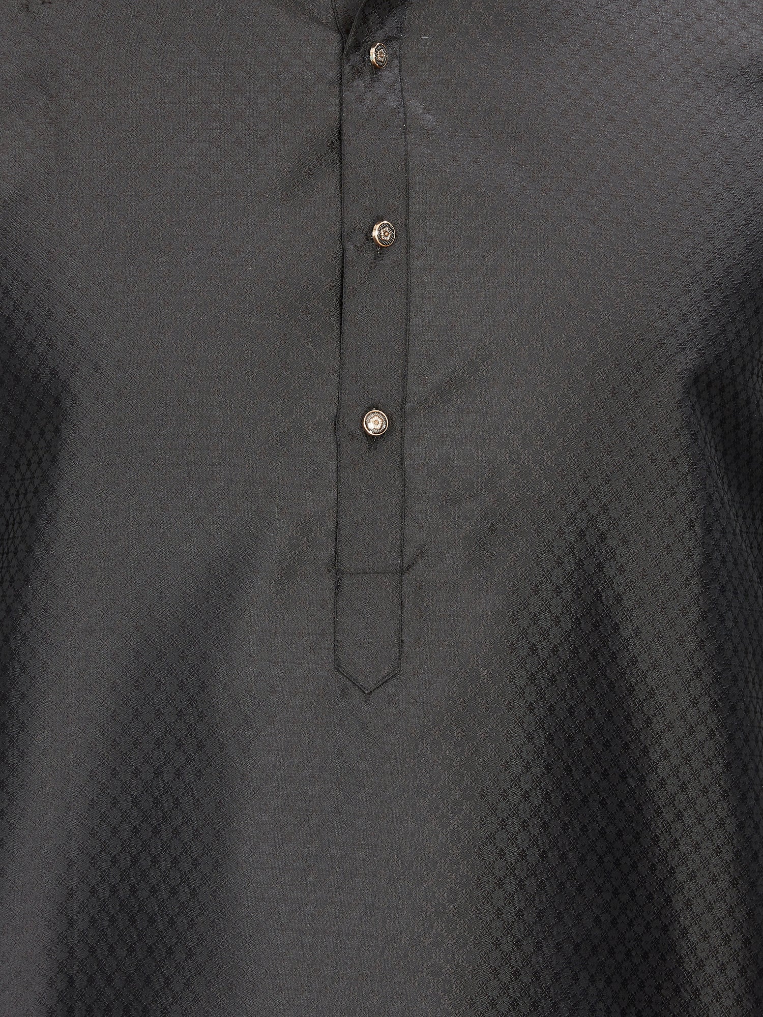 Silk Kurta for Men - Black | KPAVSCIRBL