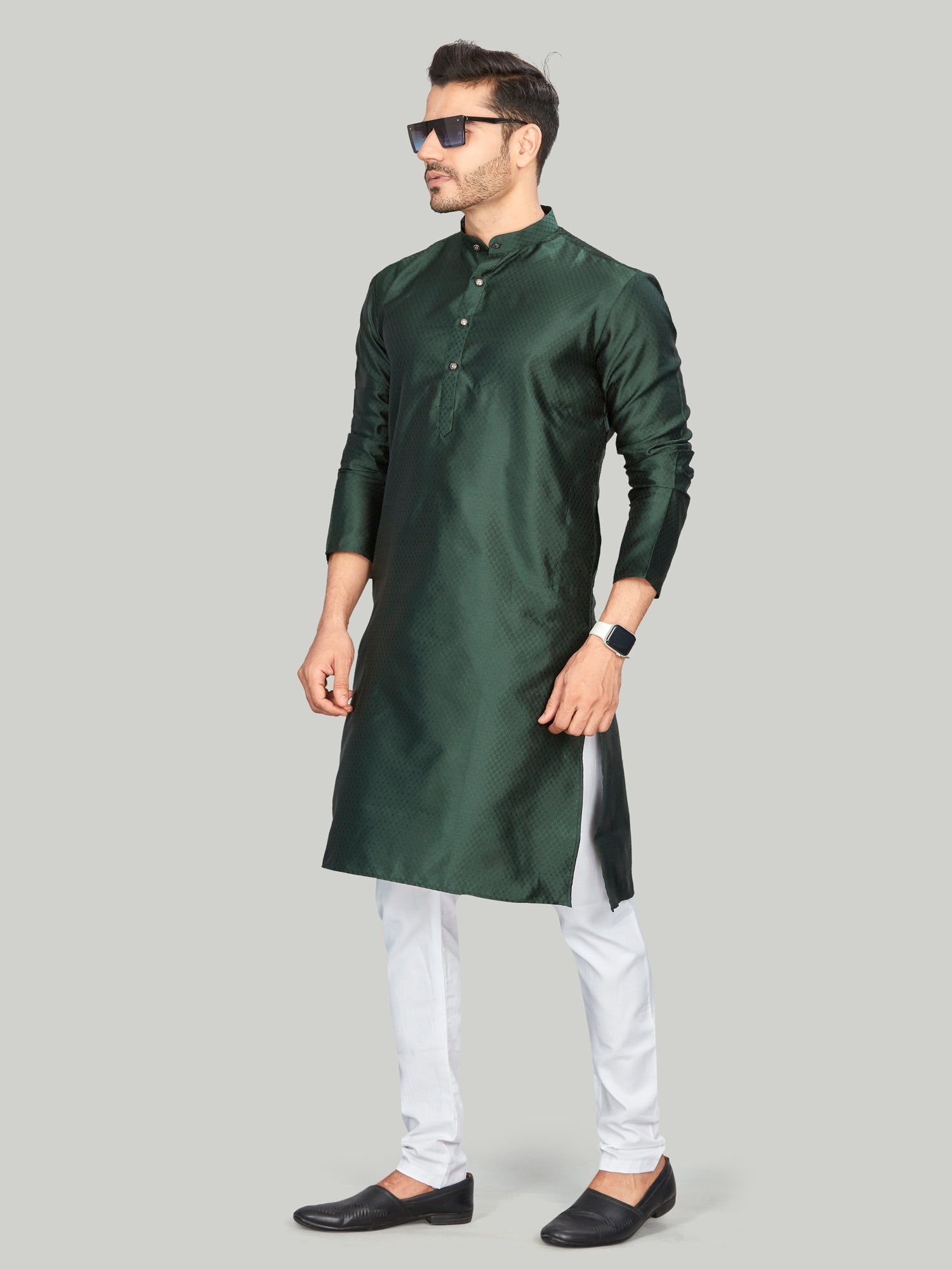 Viscose Kurta for Men - Green | KPAVSCIRGR