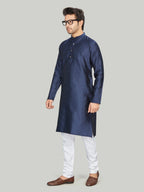 Silk Kurta for Men - Blue | KPAVSCIRBL