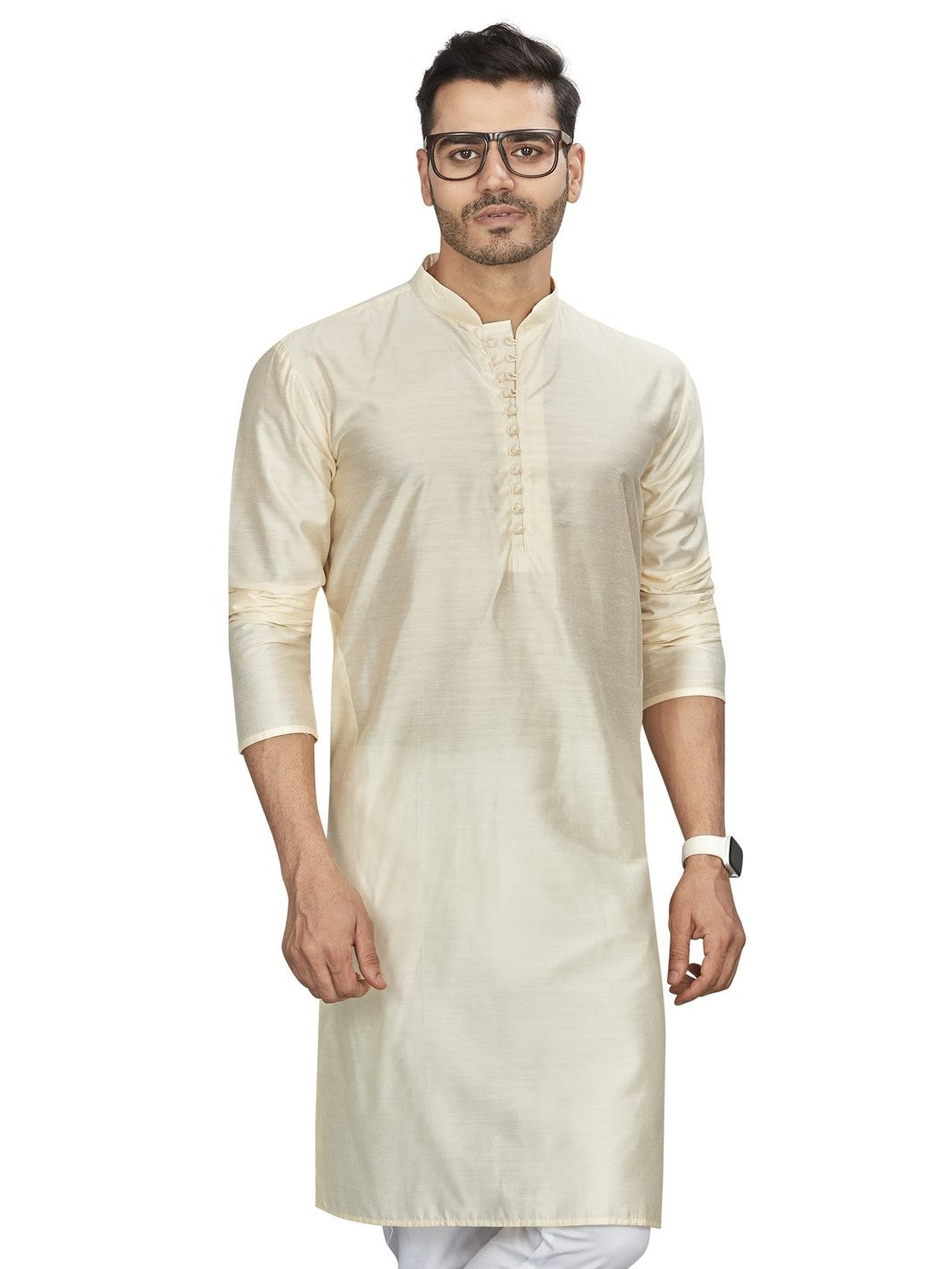 Cotton Kurta for Men - Beige | KPAVLPCR38