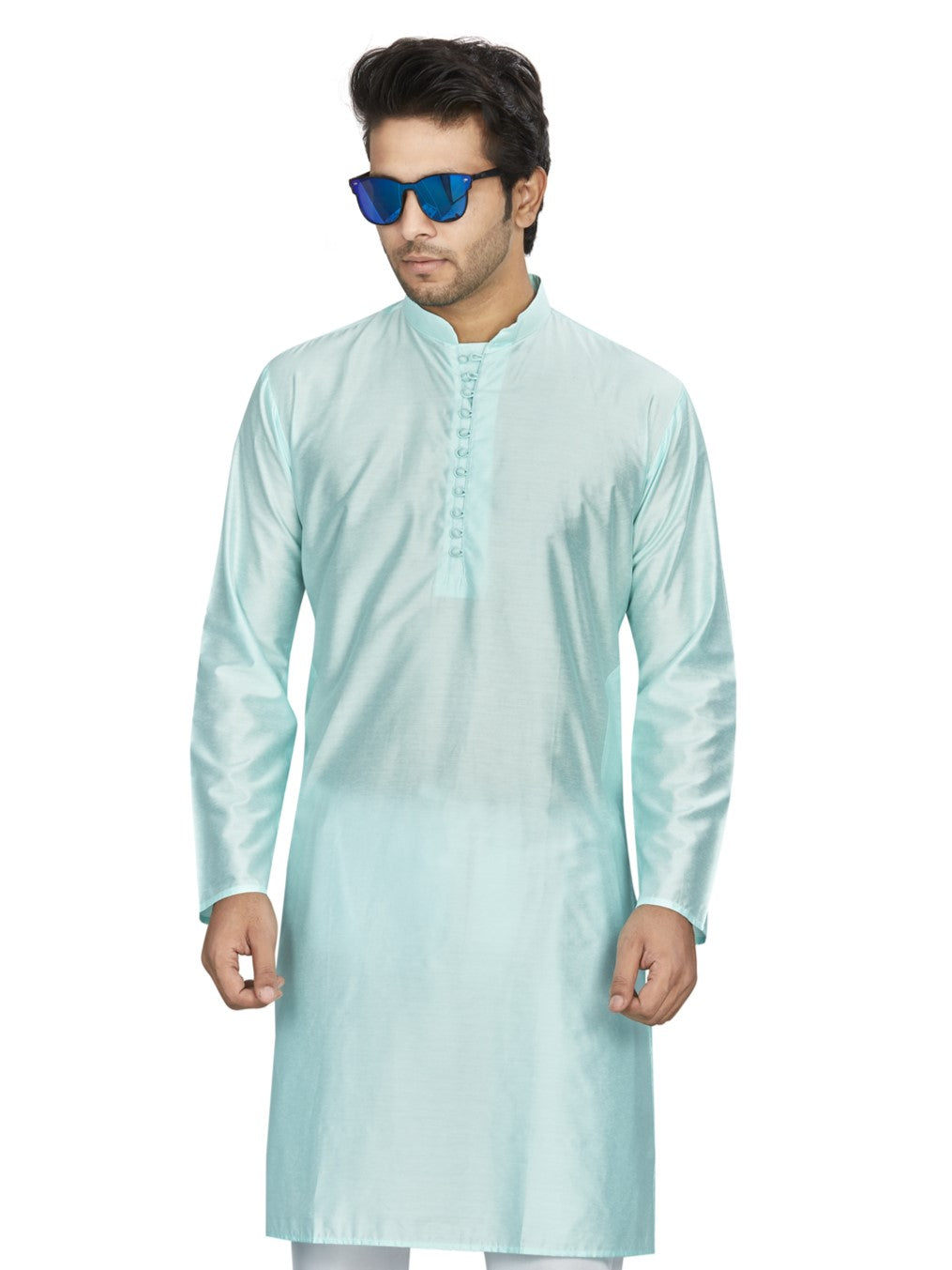 Cotton Kurta for Men - Green | KPAVLPAQG3