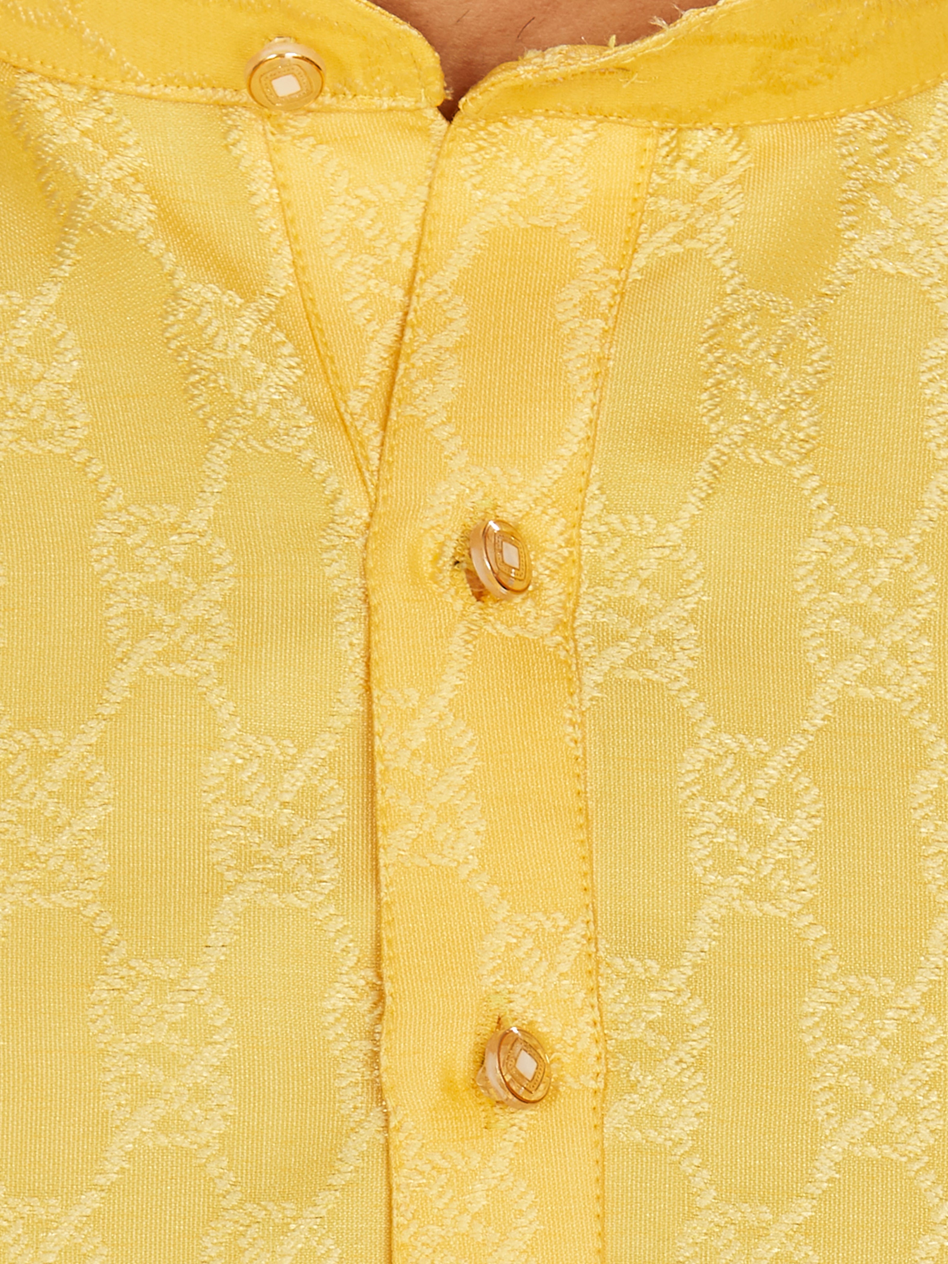 Cotton Kurta for Men - Yellow | KPAVJQYB38