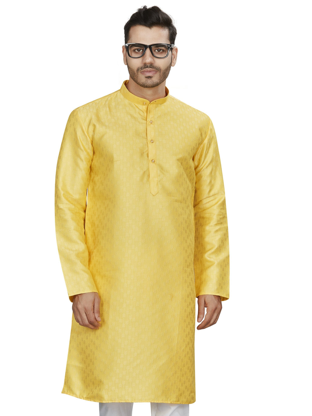 Cotton Kurta for Men - Yellow | KPAVJQYL38