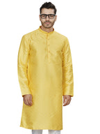 Cotton Kurta for Men - Yellow | KPAVJQYL38