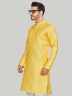 Cotton Kurta for Men - Yellow | KPAVJQYL38