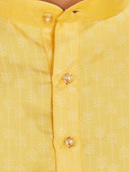 Cotton Kurta for Men - Yellow | KPAVJQYL38