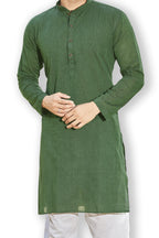Cotton Kurta for Men - Green | KUDU57072G
