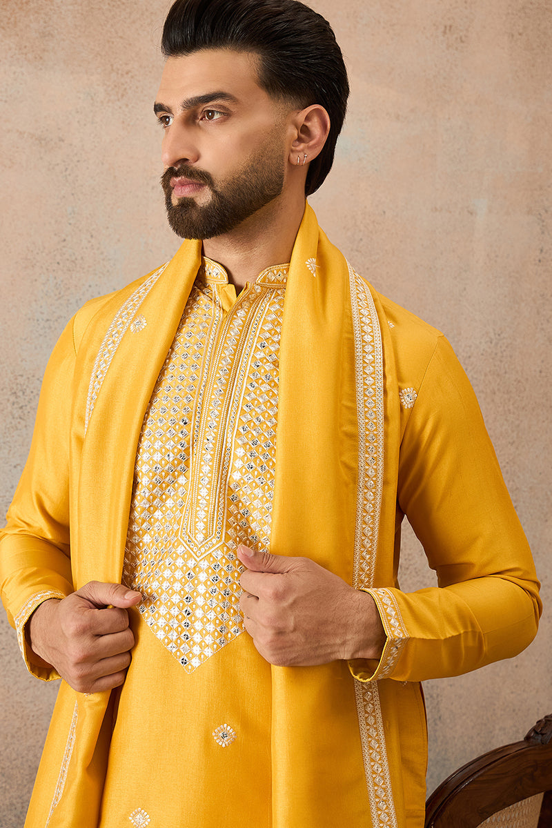 Silk Blend Kurta sets mkpd1015 | DesiQlo